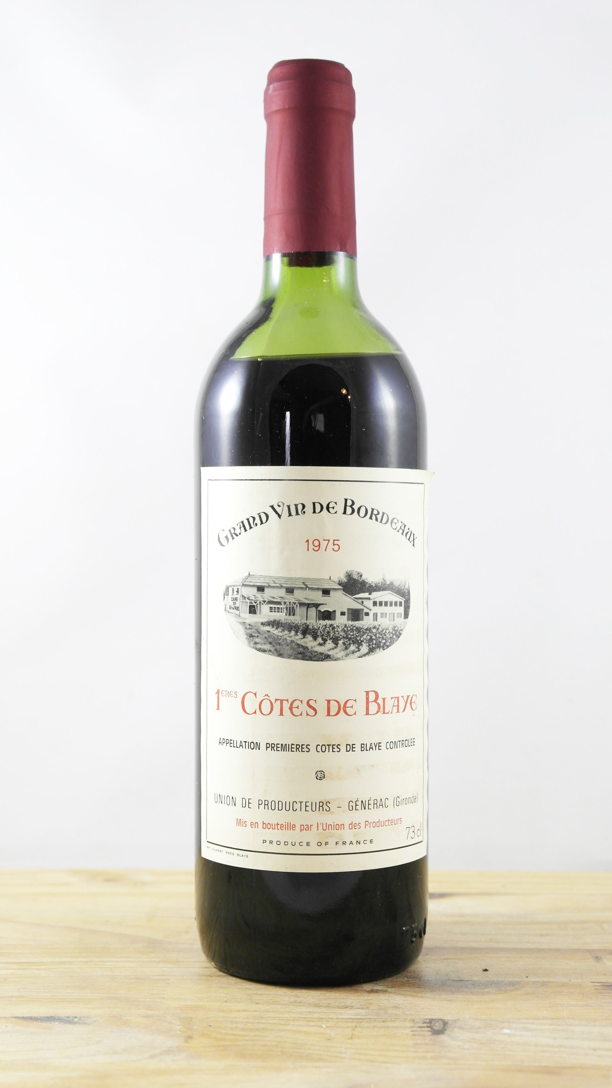 1ères Côtes de Blaye Union des producteurs Générac 1975 SC