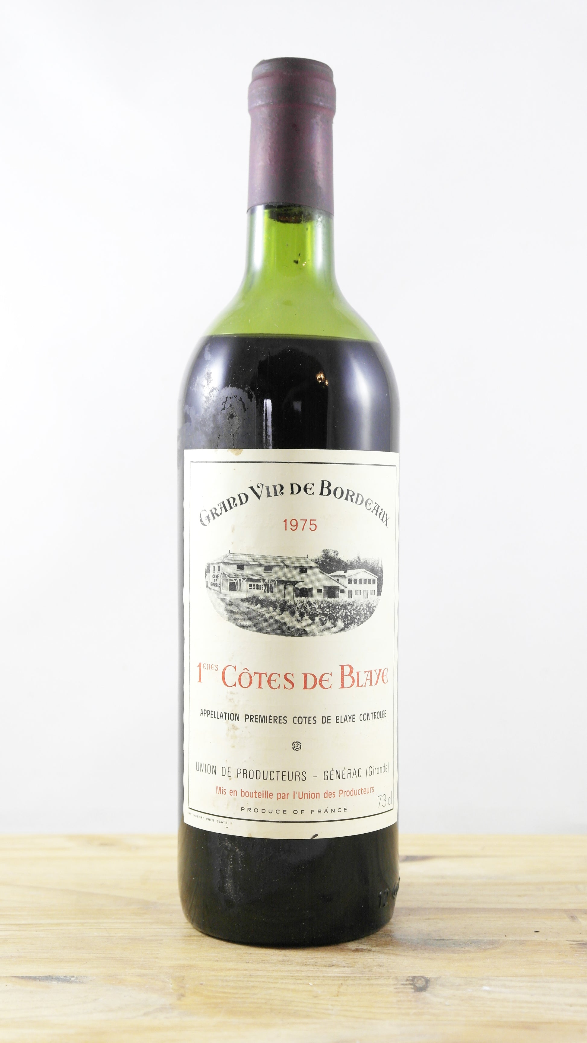1ères Côtes de Blaye Union des producteurs Générac 1975 CS