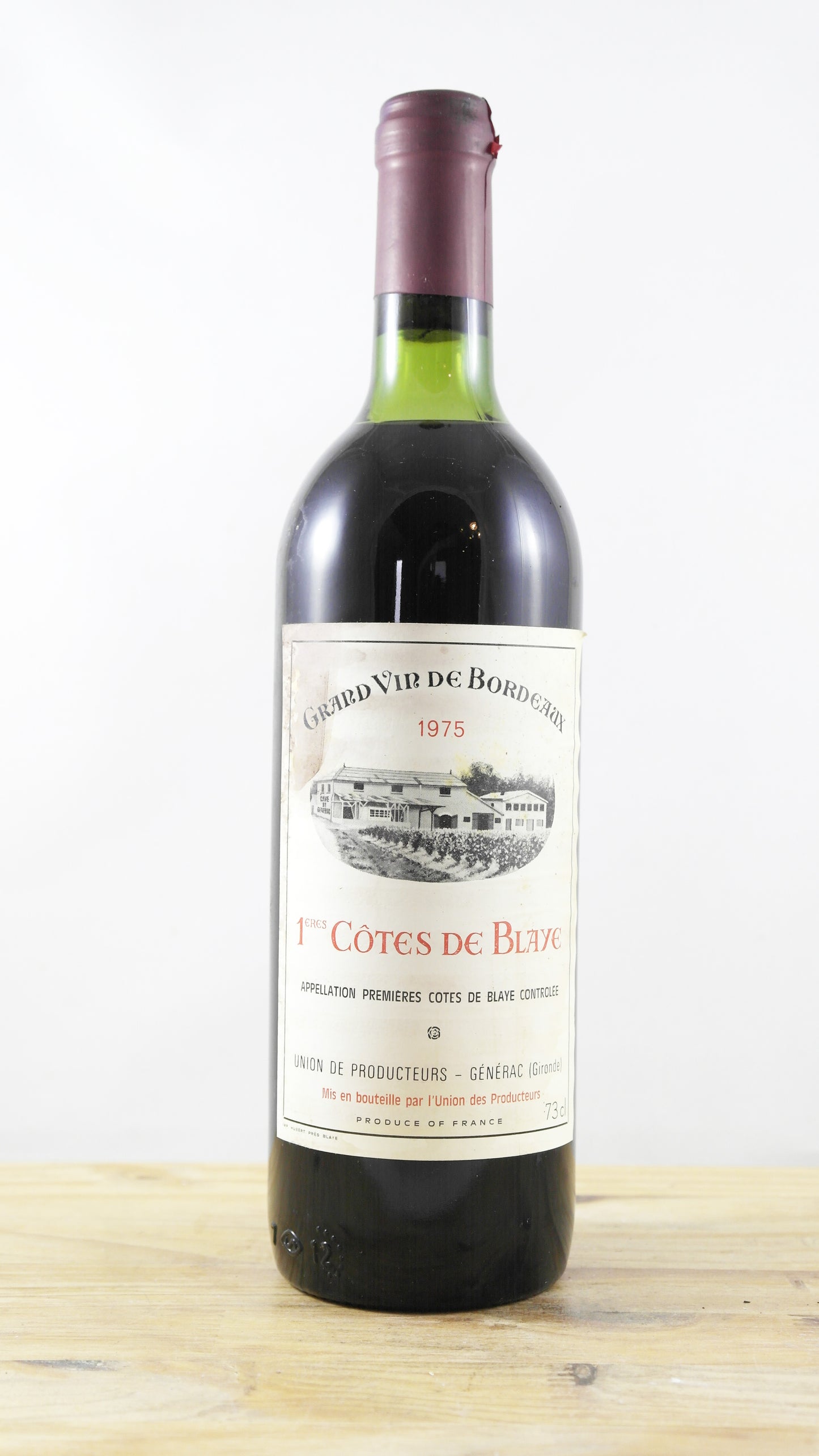 1ères Côtes de Blaye Union des producteurs Générac 1975 EA