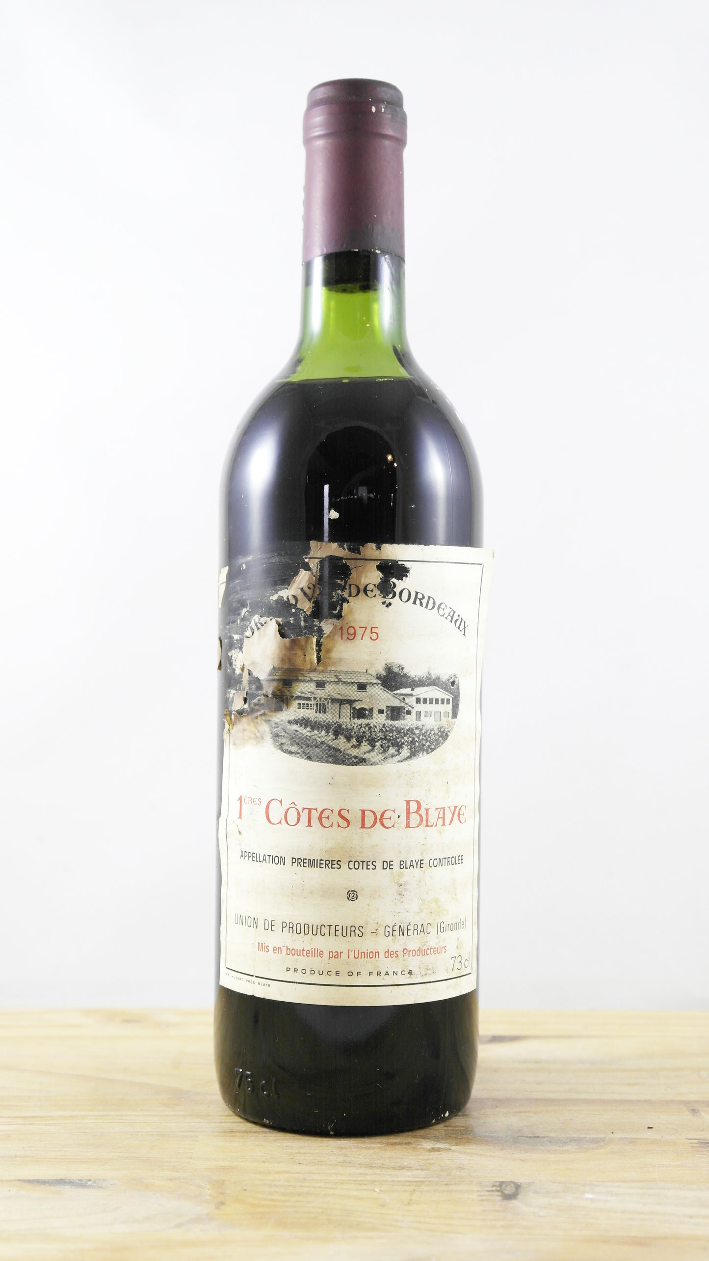 1ères Côtes de Blaye Union des producteurs Générac 1975 ETA