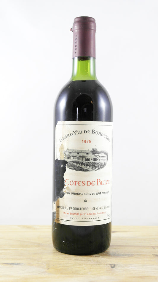 1ères Côtes de Blaye Union des producteurs Générac 1975 ETA 2