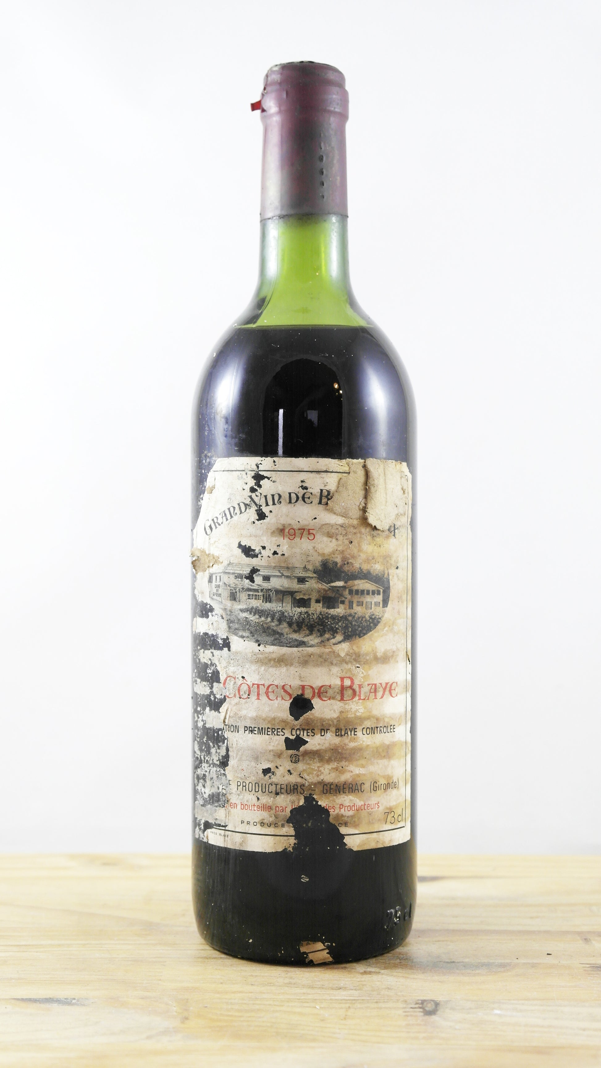 1ères Côtes de Blaye Union des producteurs Générac 1975 ETA 3