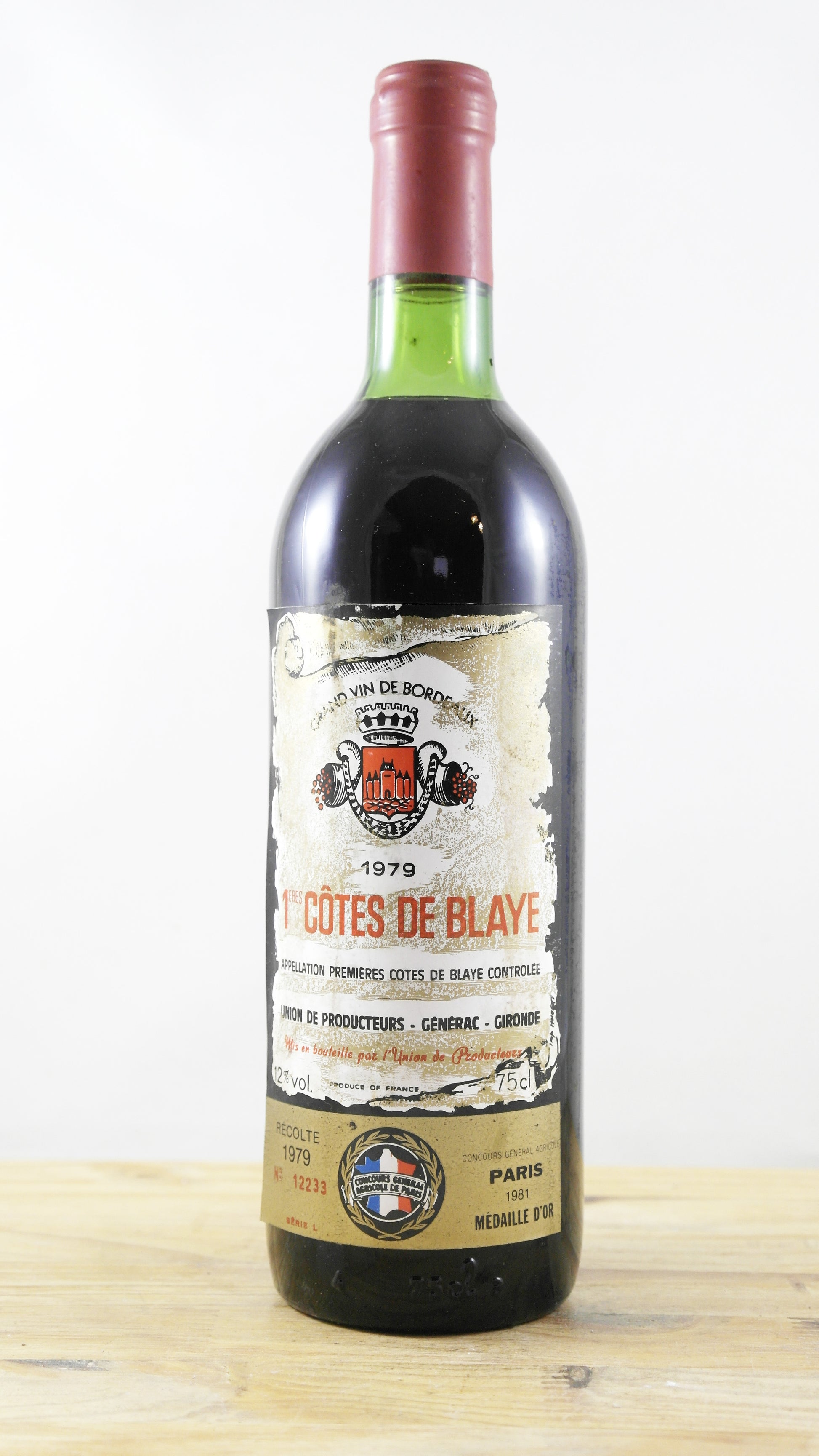 1ères Côtes de Blaye Union des producteurs Générac 1979