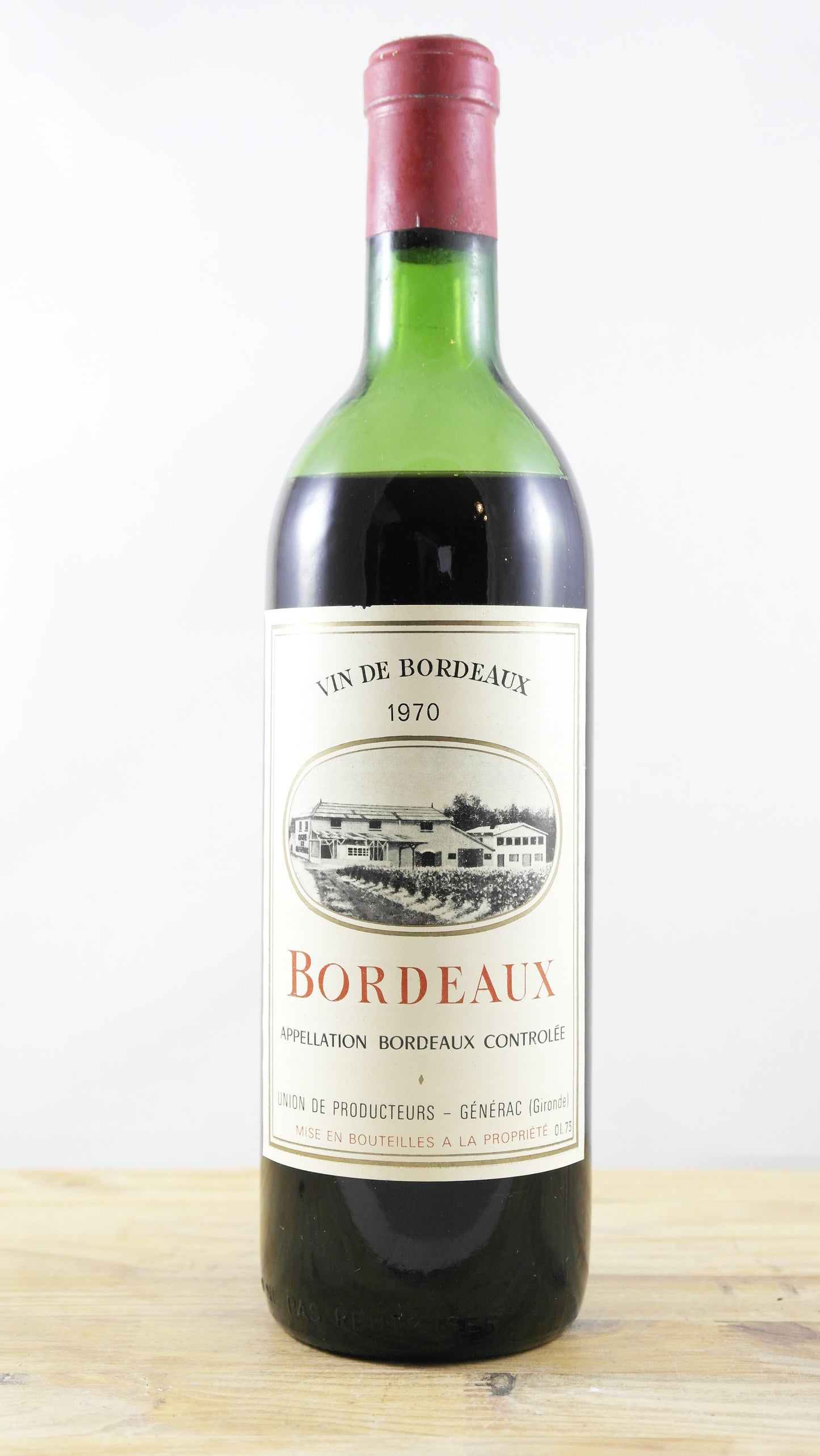 Bordeaux Union des producteurs Générac 1970 BE