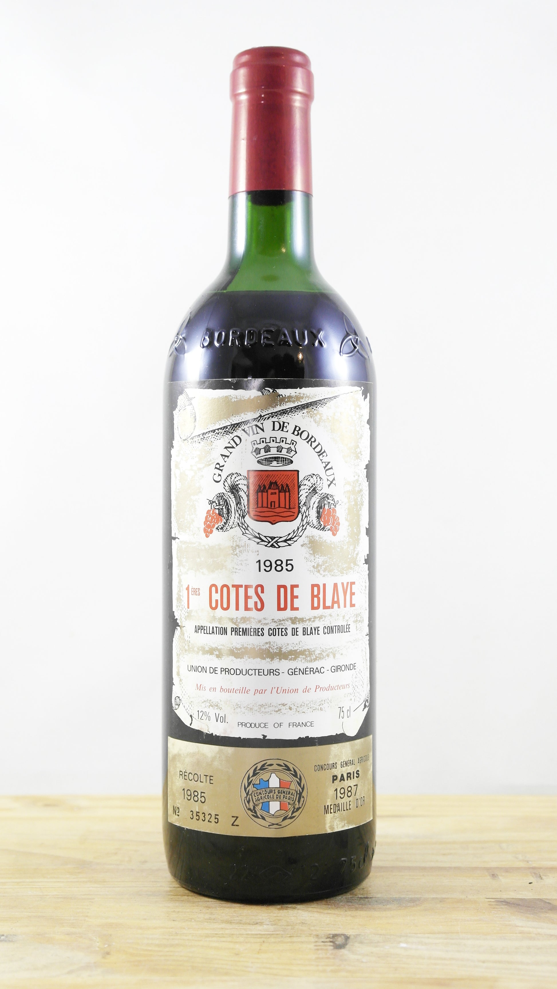 1ères Côtes de Blaye Union des producteurs Générac 1985 HE