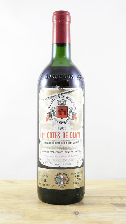 1ères Côtes de Blaye Union des producteurs Générac 1985 HE