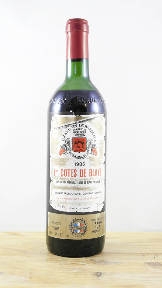 1ères Côtes de Blaye Union des producteurs Générac 1985 ME