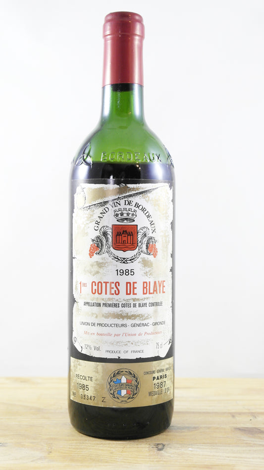 1ères Côtes de Blaye Union des producteurs Générac 1985 VI