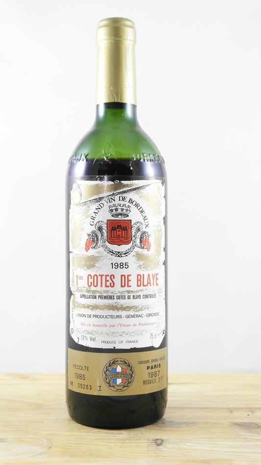 1ères Côtes de Blaye Union des producteurs Générac 1985 SC