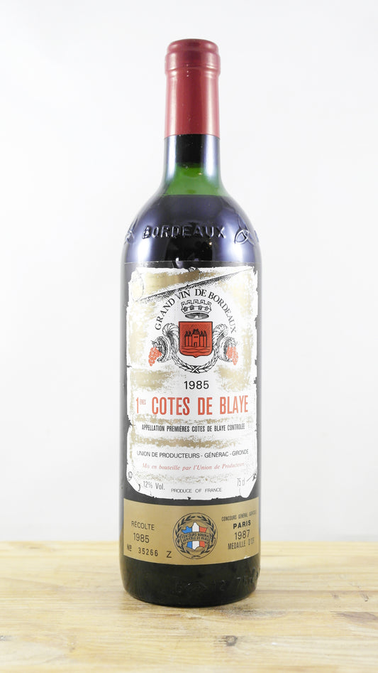 1ères Côtes de Blaye Union des producteurs Générac 1985 CA2