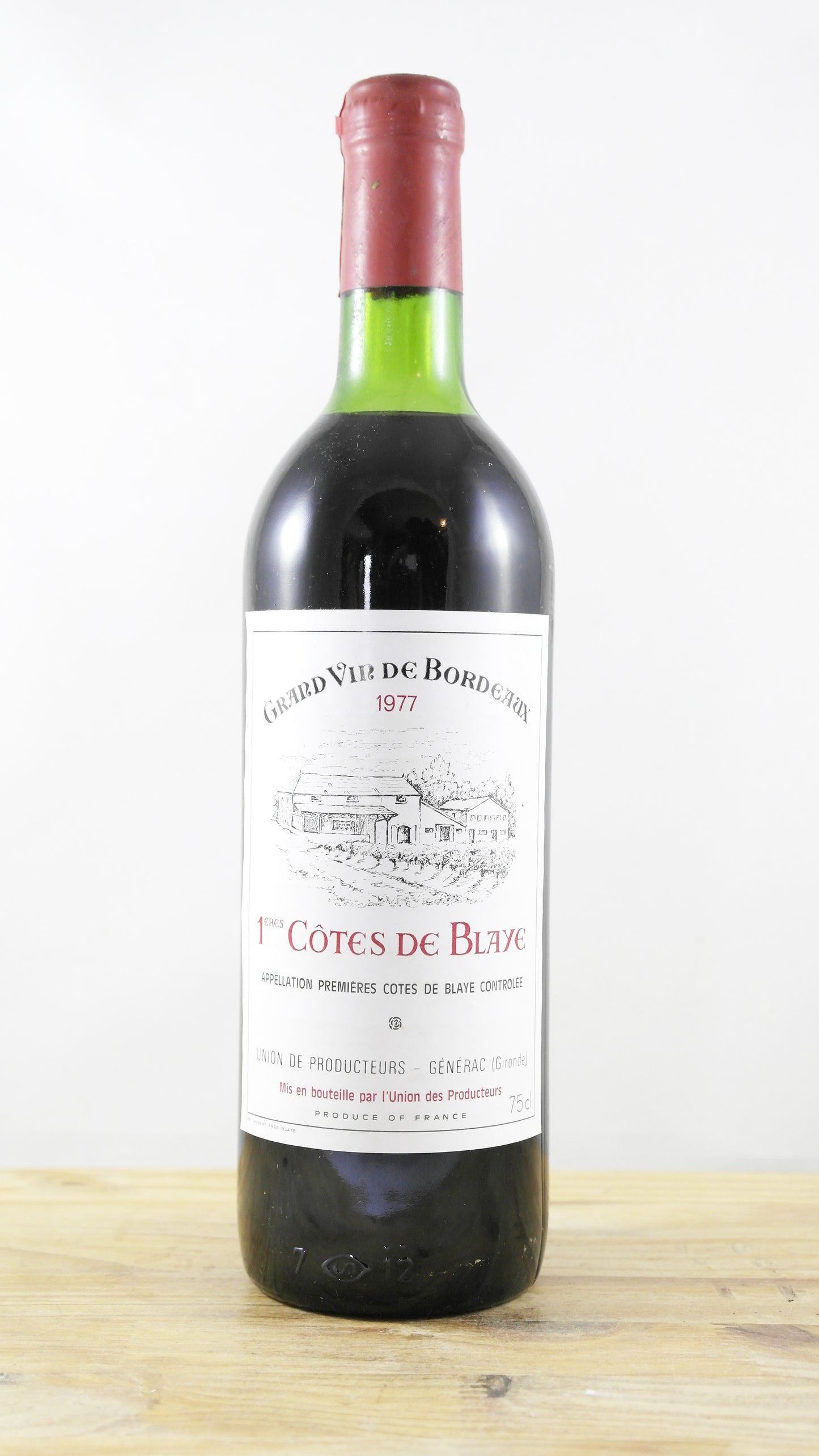 1ères Côtes de Blaye Union des producteurs Générac 1977 HE