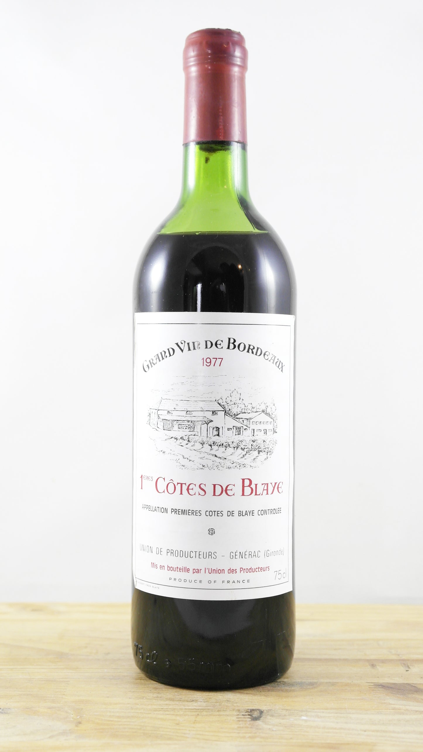 1ères Côtes de Blaye Union des producteurs Générac 1977 ME