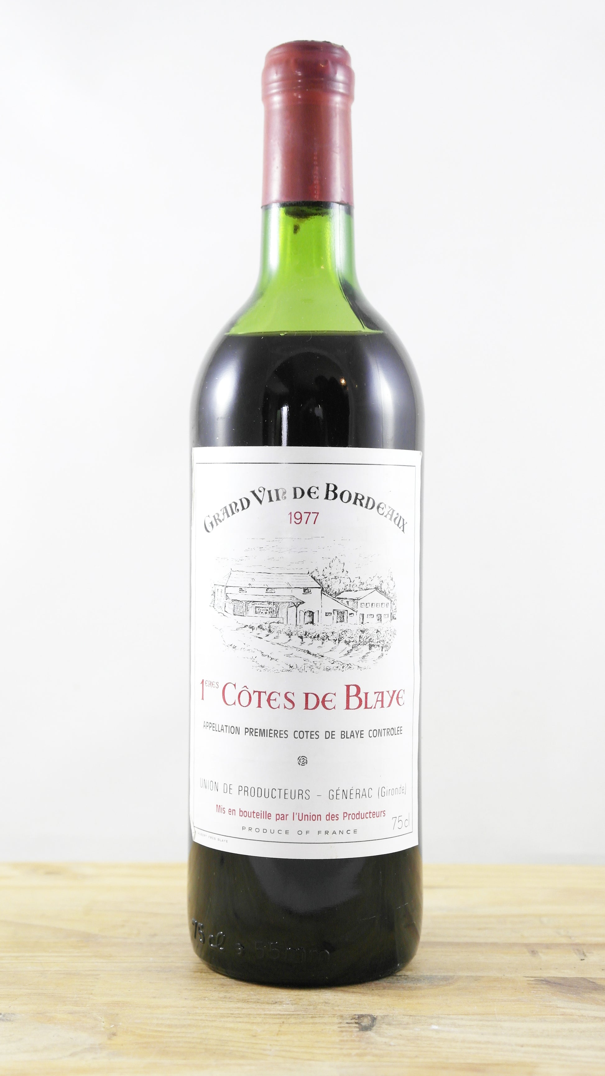 1ères Côtes de Blaye Union des producteurs Générac 1977 ME