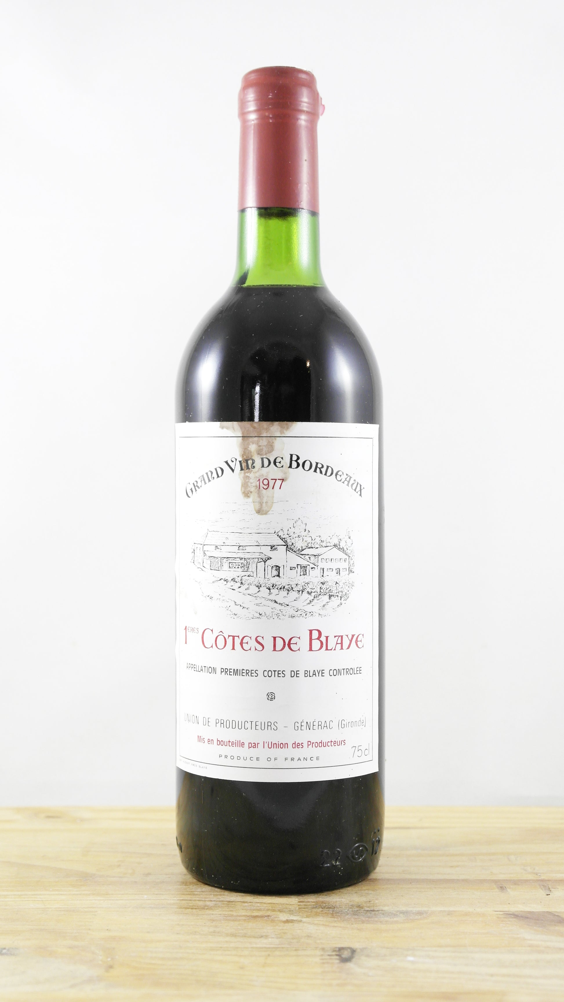 1ères Côtes de Blaye Union des producteurs Générac 1977 EA