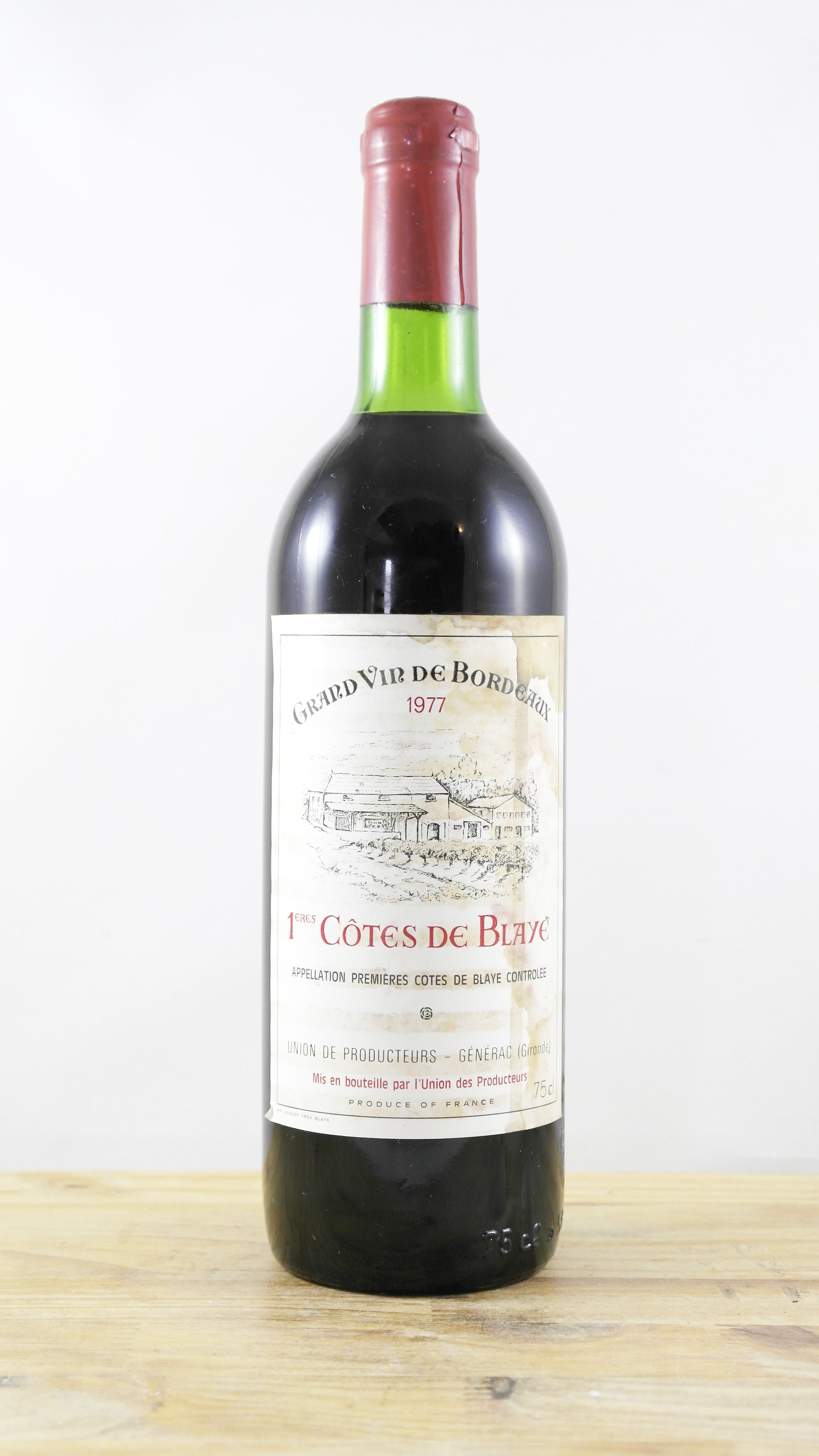 1ères Côtes de Blaye Union des producteurs Générac 1977 ETA