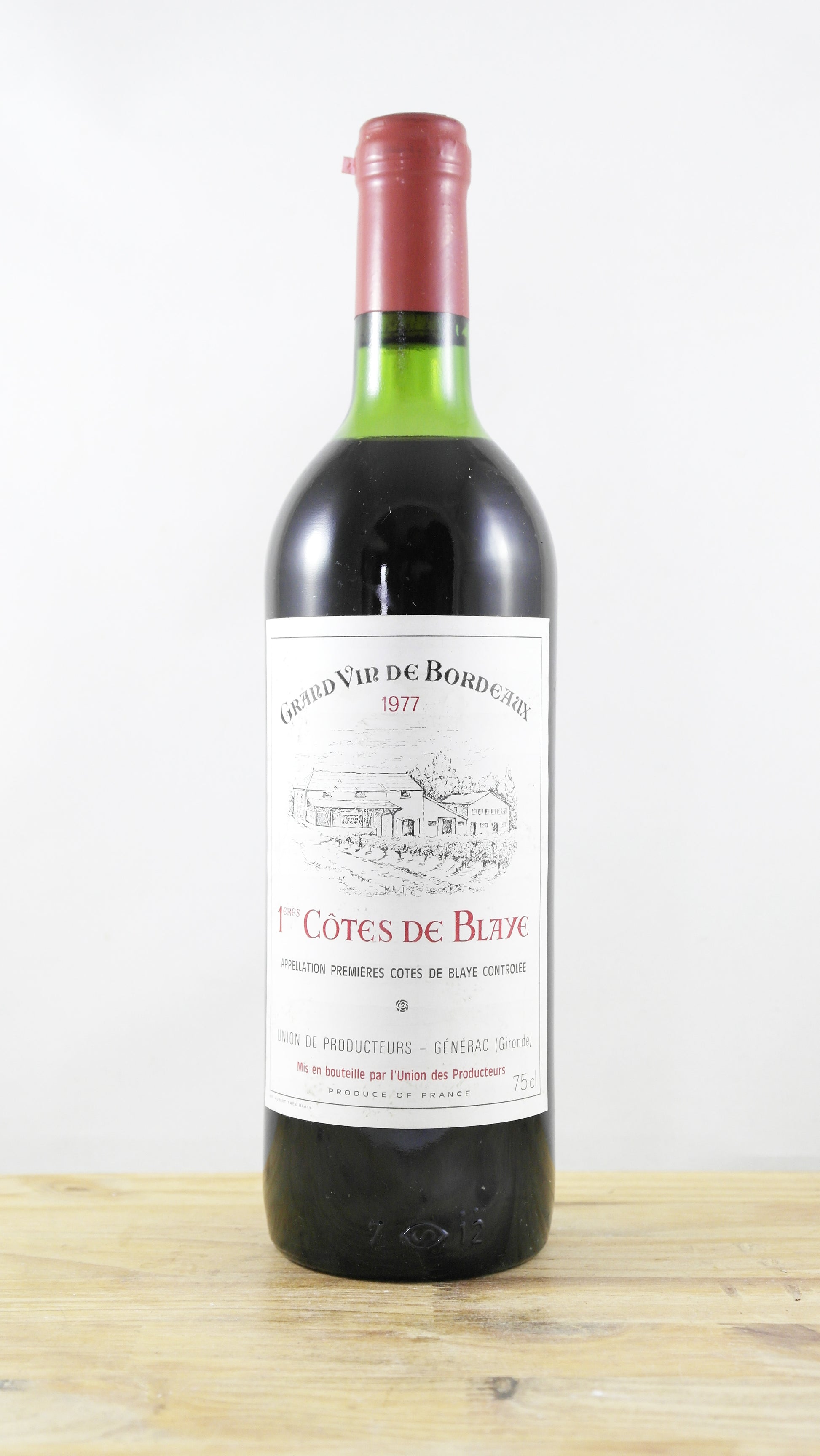 1ères Côtes de Blaye Union des producteurs Générac 1977 CA