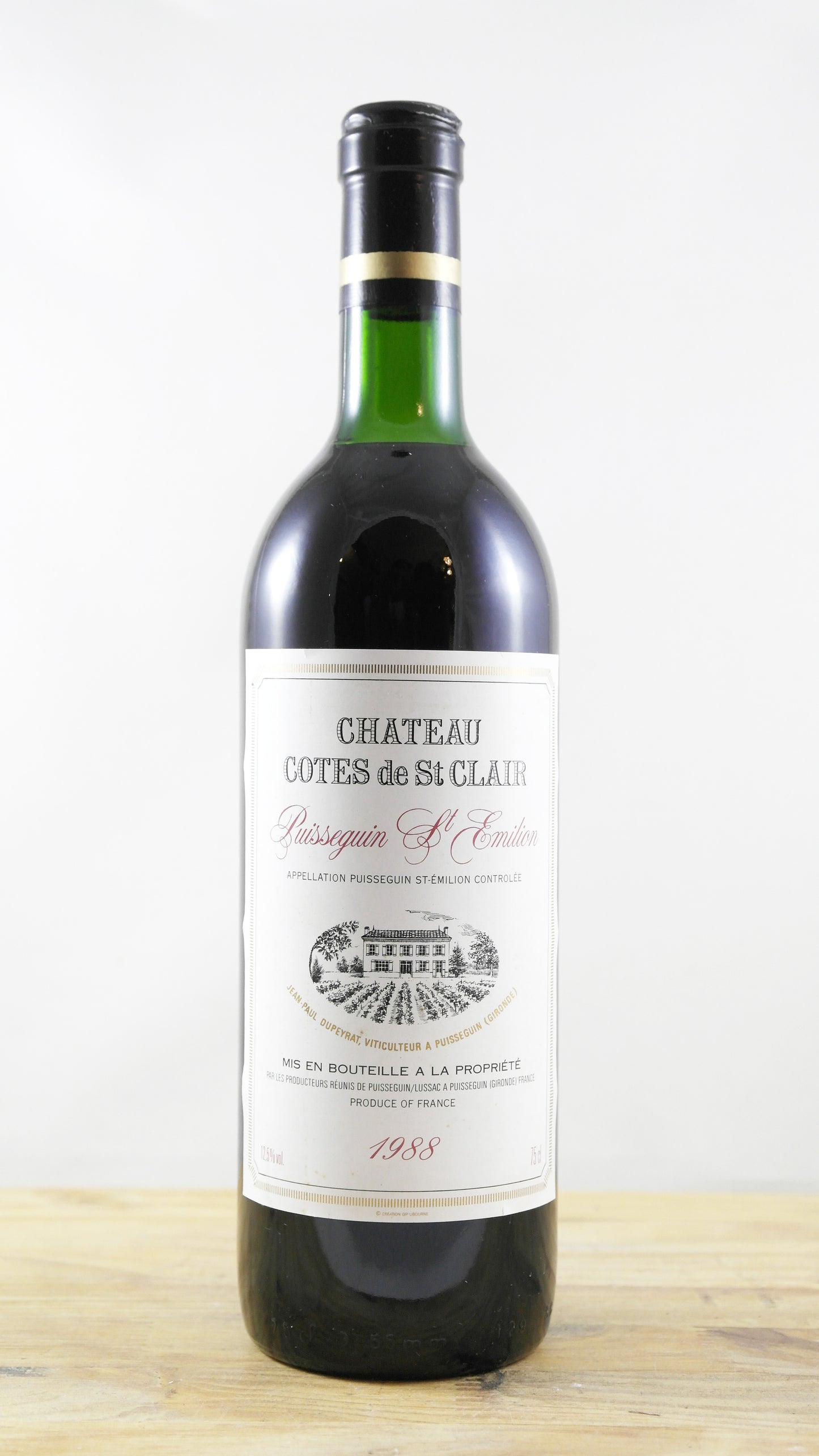 Château Côtes de St Clair 1988