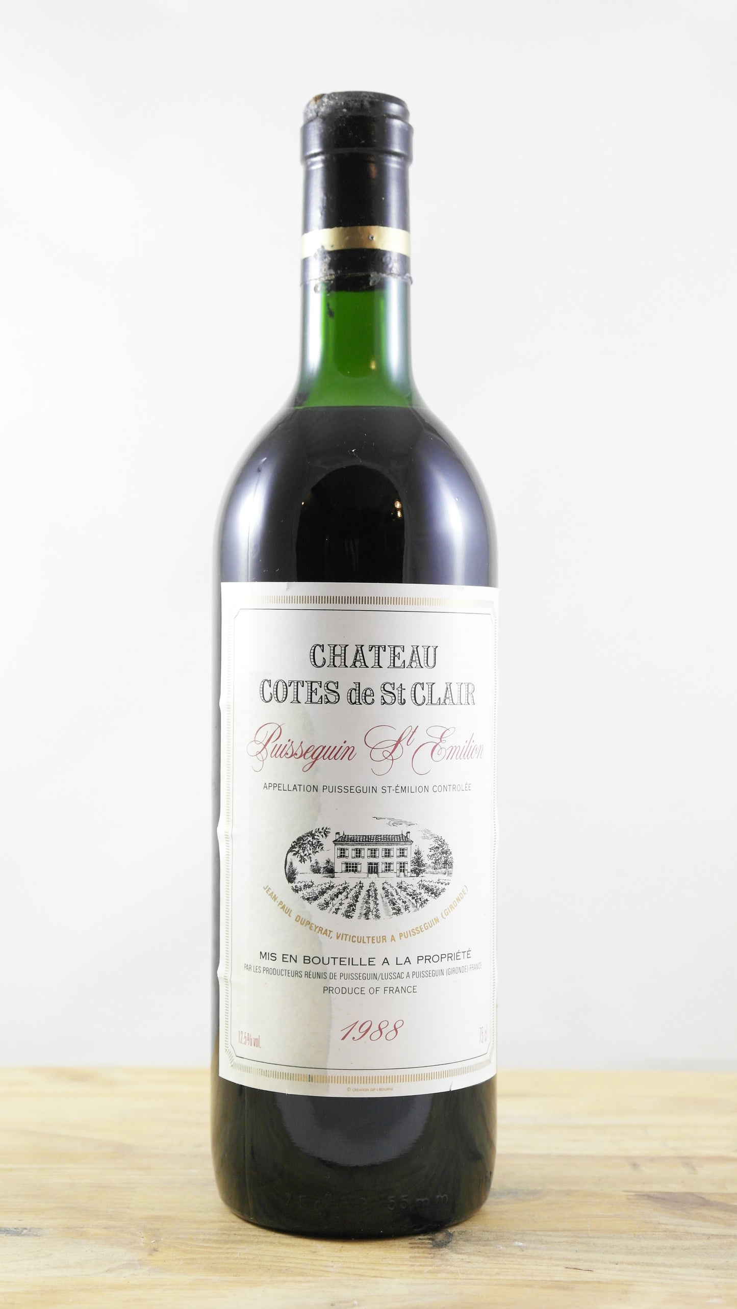 Château Côtes de St Clair 1988 CA