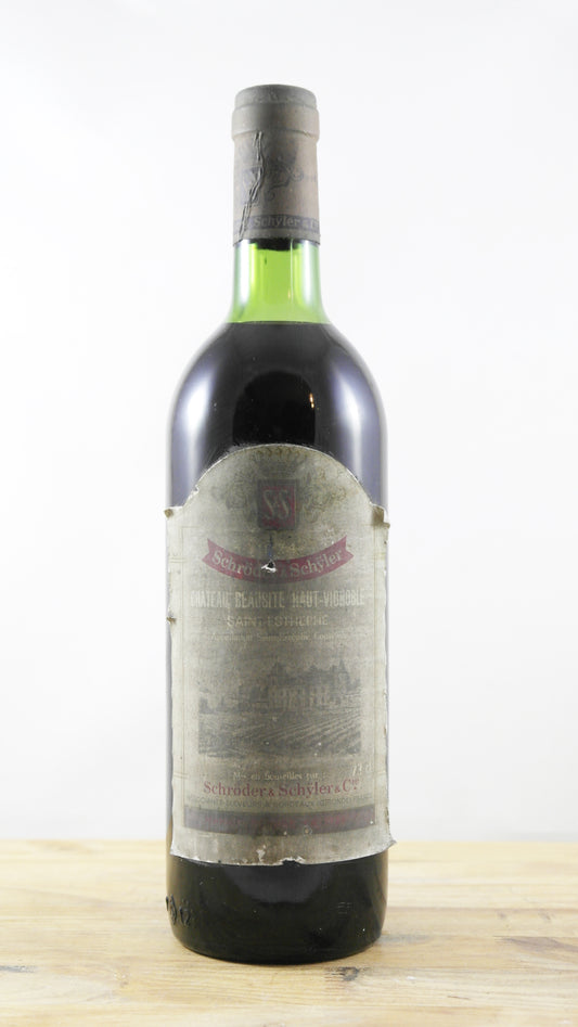 Château Beausite Haut Vignoble 1974 ELA