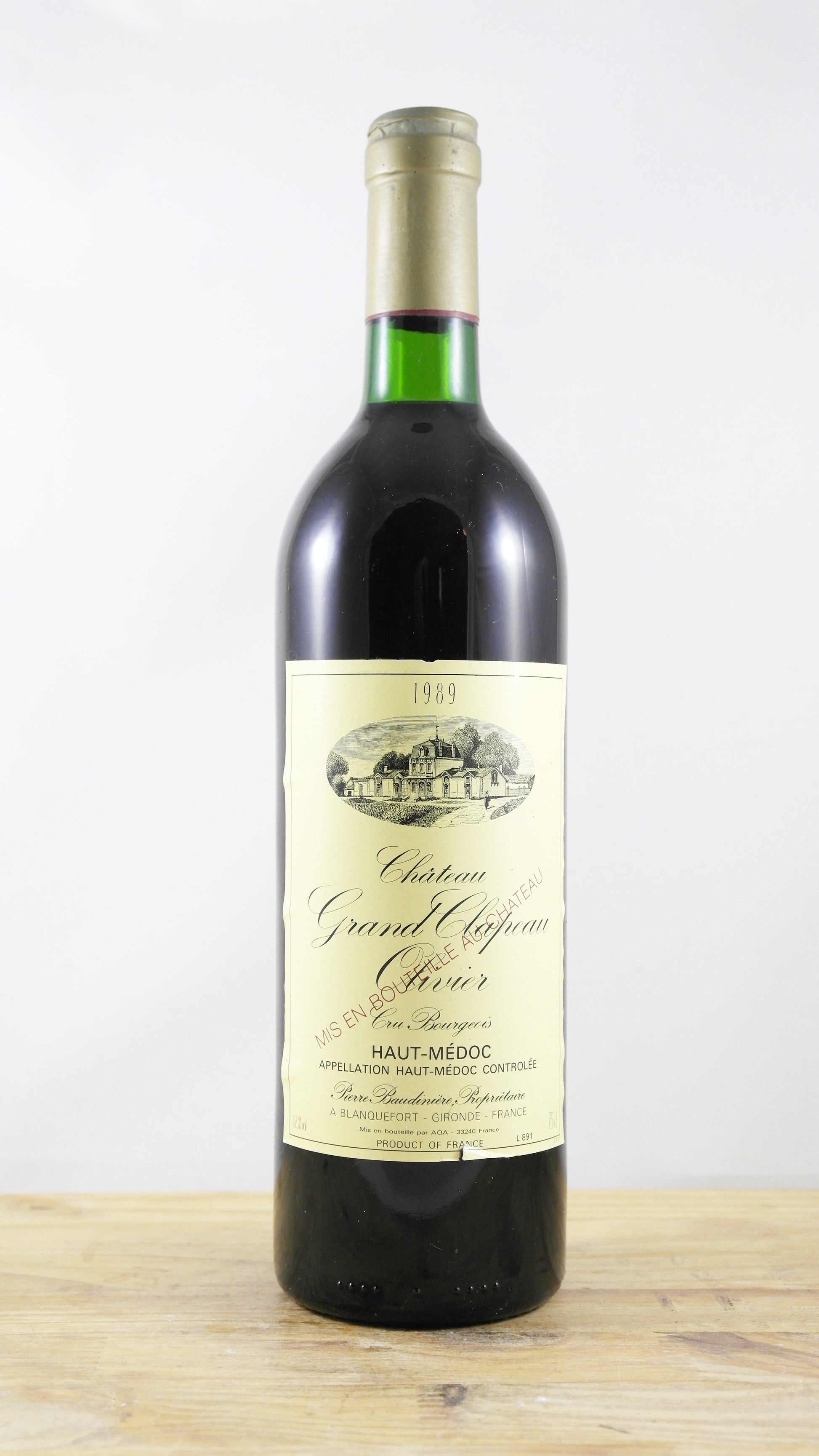 Château Grand Clapeau Olivier 1989