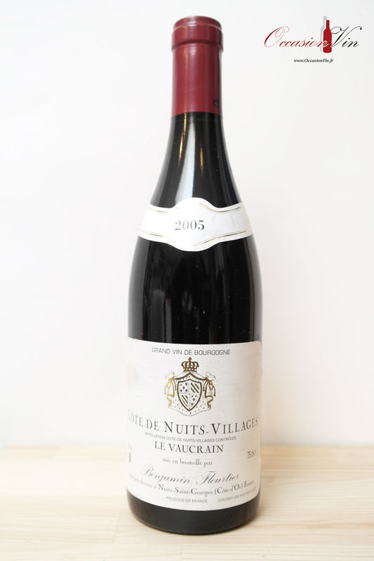 Côte de Nuits-Villages Le Vaucrain Fleurtier Vin 2005