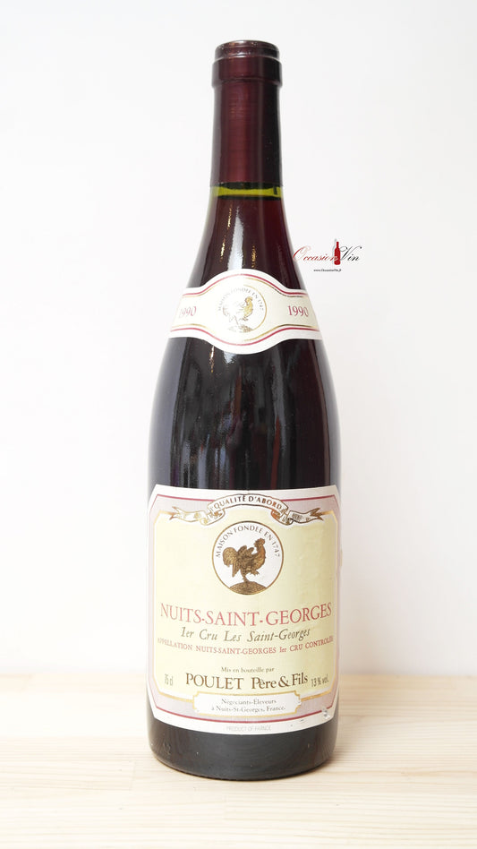 Nuits Saint Georges Poulet Père et Fils Vin 1990