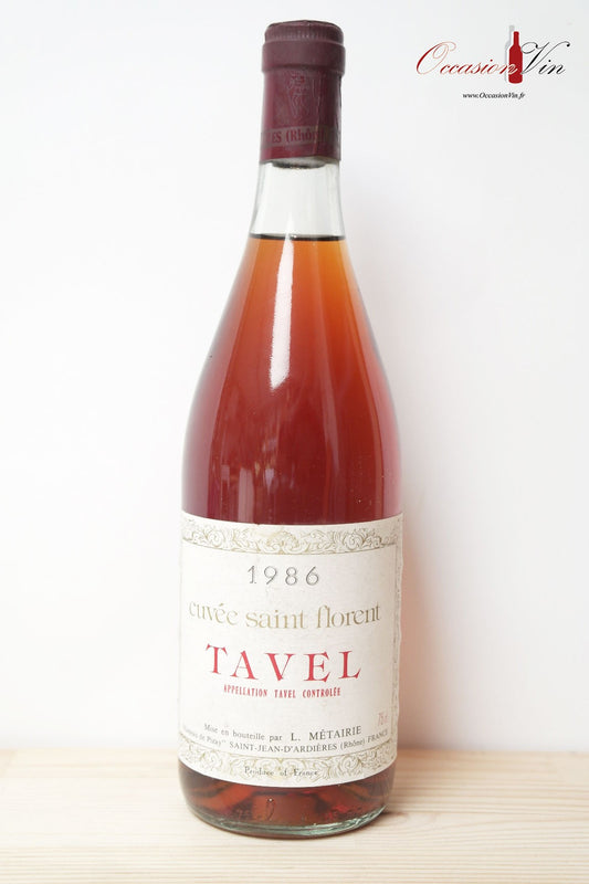 Tavel Saint Florent Vin 1986