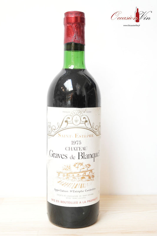 Château Graves de Blanquet Vin 1975