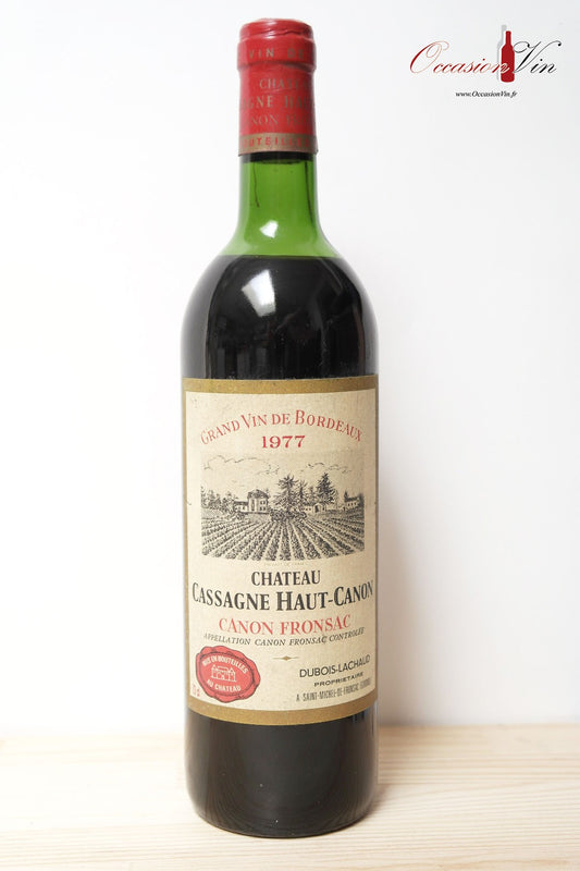 Château Cassagne Haut-Canon Vin 1977