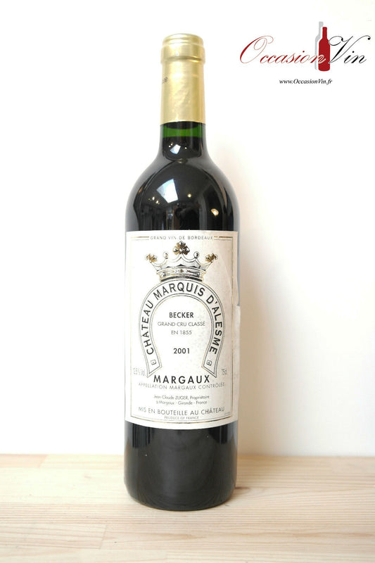 Château Marquis D'Alesme Vin 2001