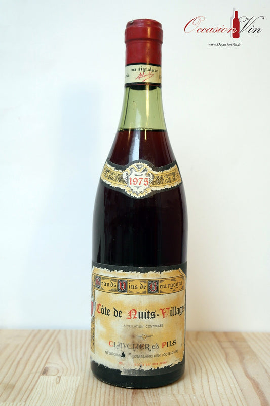 Côte de Nuits-Villages Clavelier et Fils CA Vin 1975