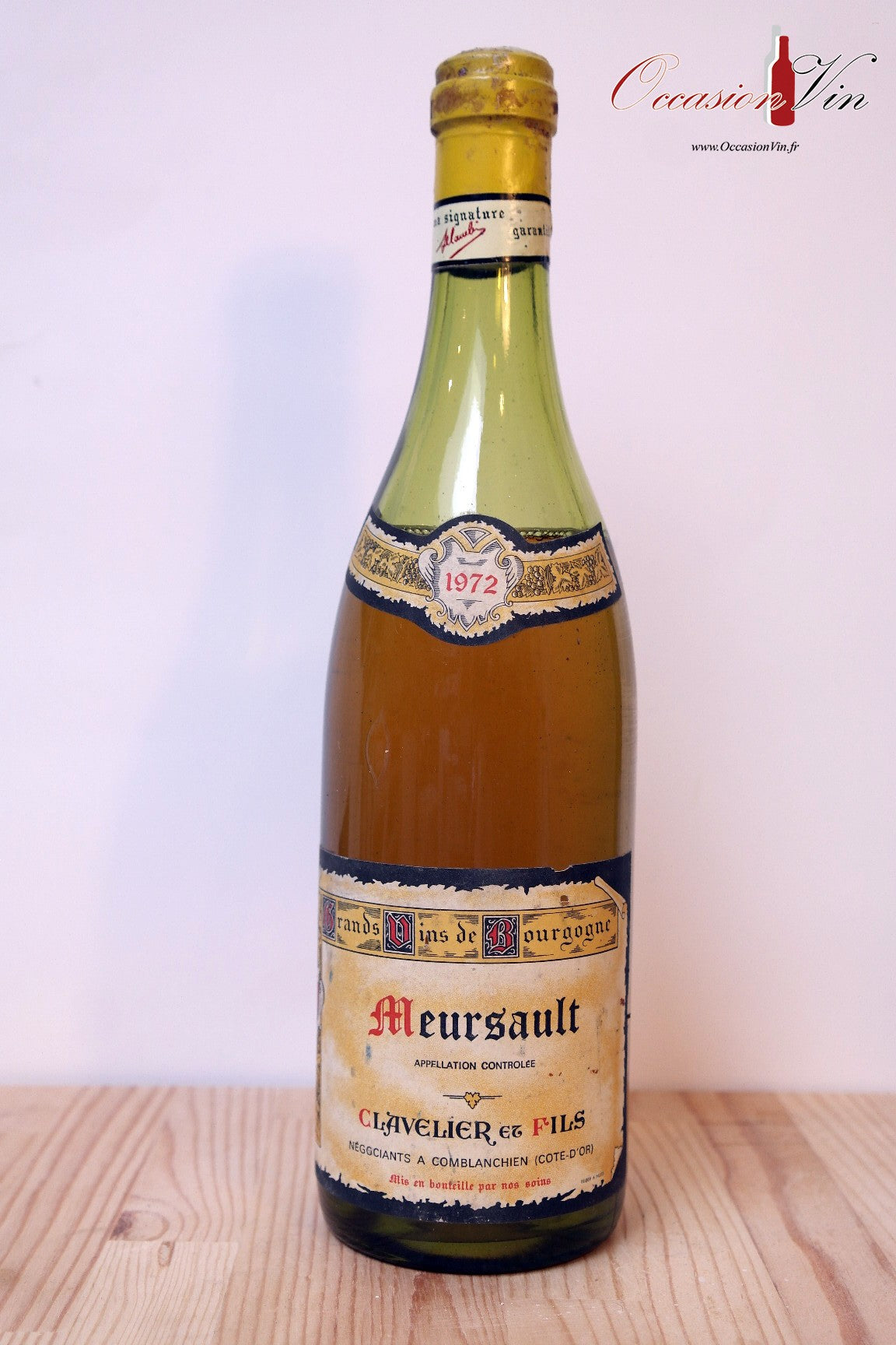 Meursault Clavelier et Fils Vin 1972