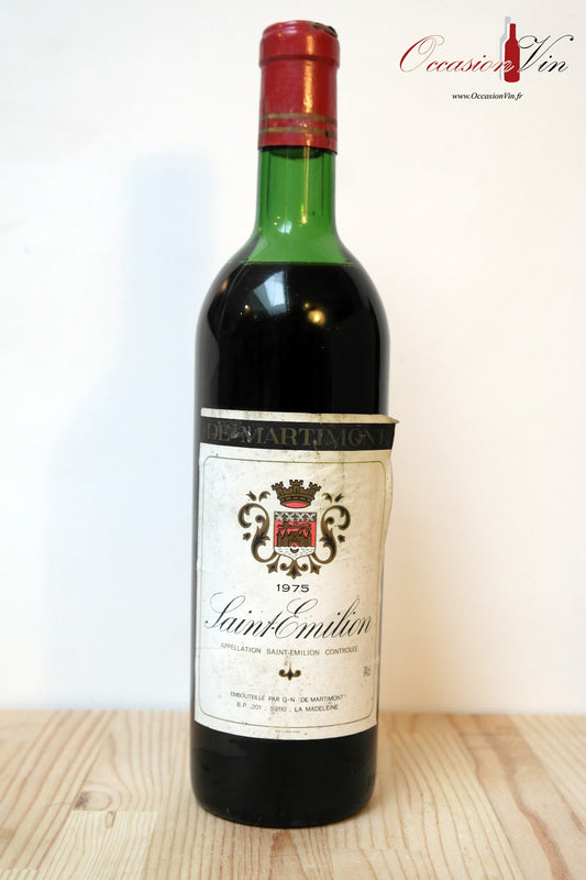 Saint Emilion De Martimont Vin 1975