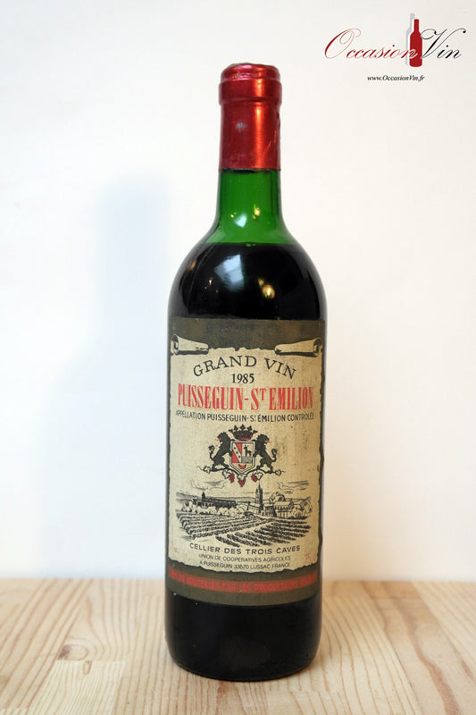 Puisseguin-Saint Emilion Cellier des Trois Caves Vin 1985