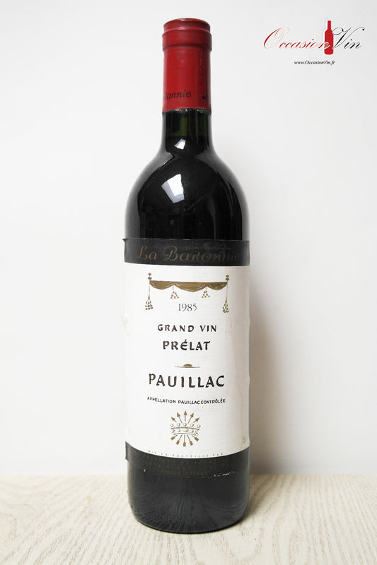 Grand Vin du Prélat Vin 1985