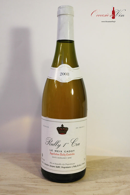 Rully  1er cru  Le Mex Cadot Vin 2008