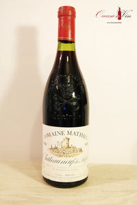 Châteauneuf du Pape Domaine Mathieu Vin 1986
