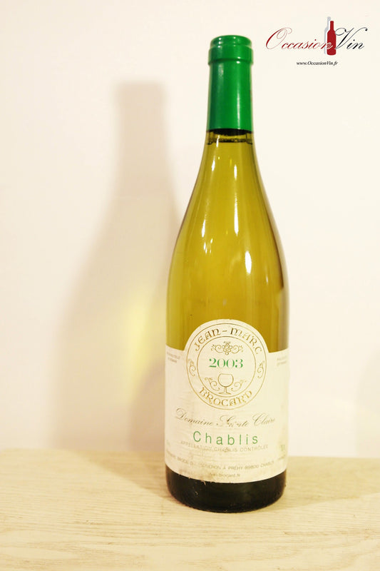 Chablis Domaine Sainte Claire Vin 2003