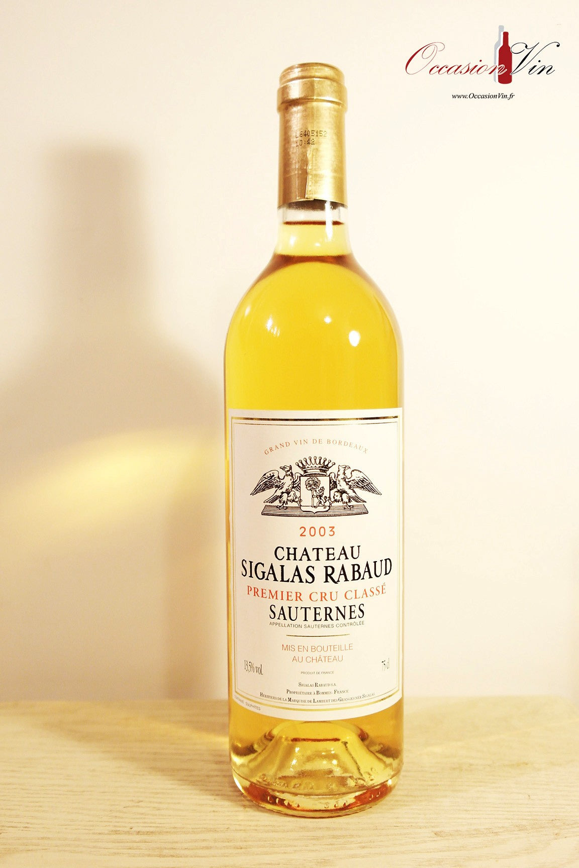 Château Sigalas Rabaud Vin 2003