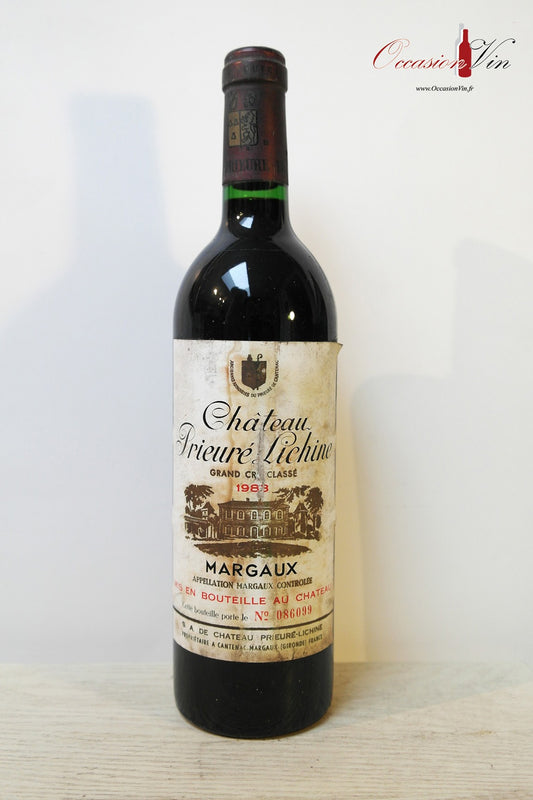 Château Prieuré Lichine Vin 1983