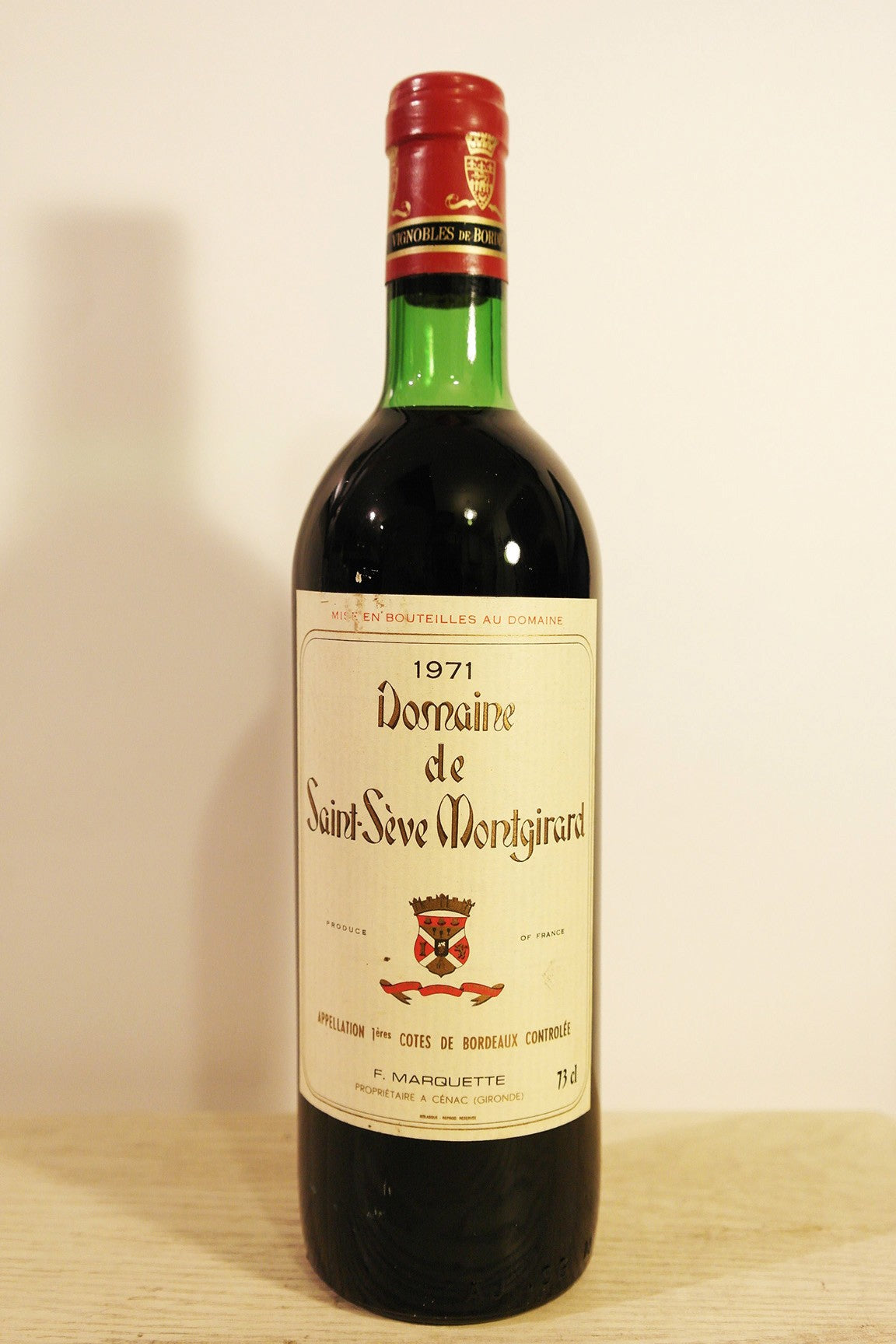 Domaine de Saint-Sève Montgirard Vin 1971