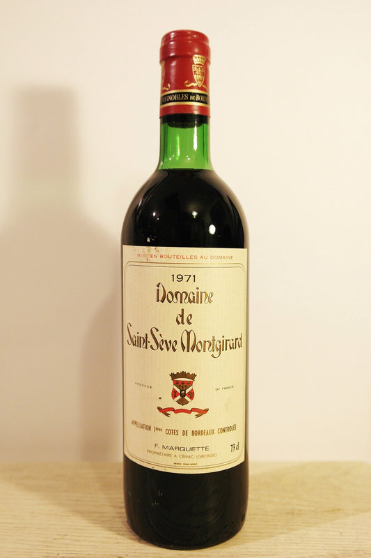 Domaine de Saint-Sève Montgirard Vin 1971