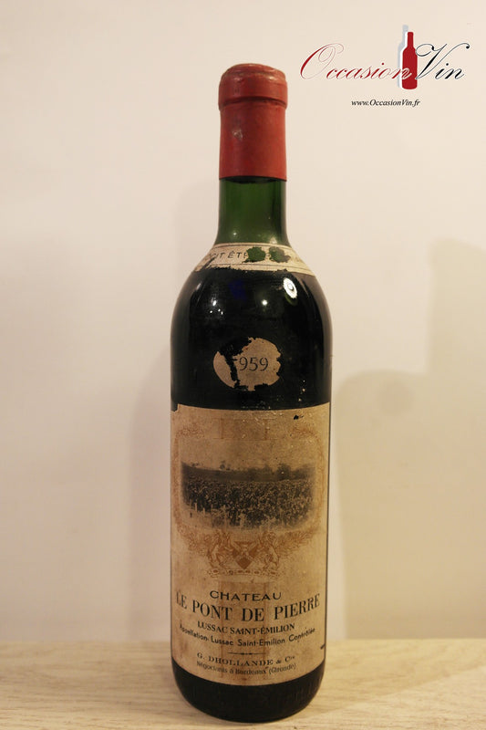 Château Le Pont de Pierre ELA Vin 1959