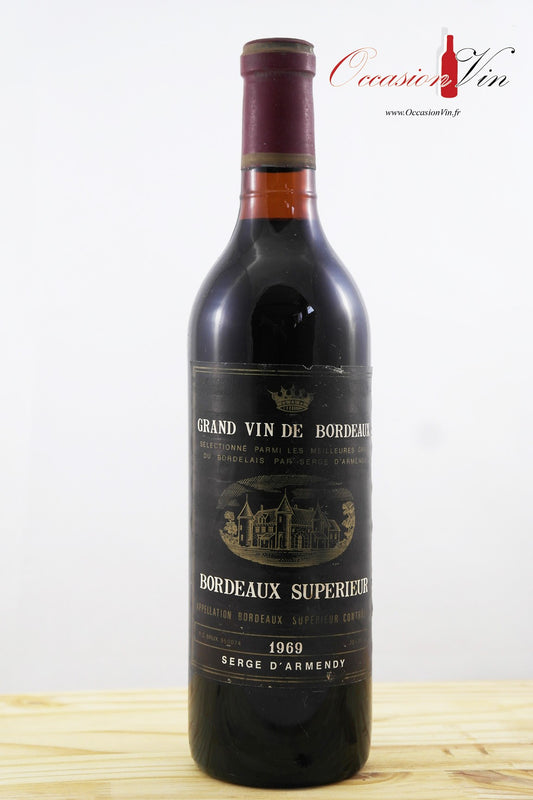 Bordeaux Serge D'Armendy Vin 1969