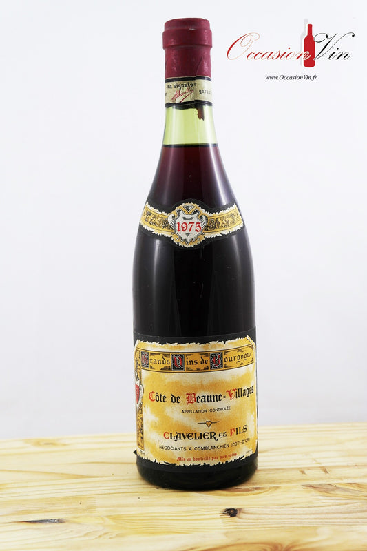 Côte de Beaune-Village Clavelier et Fils Vin 1975