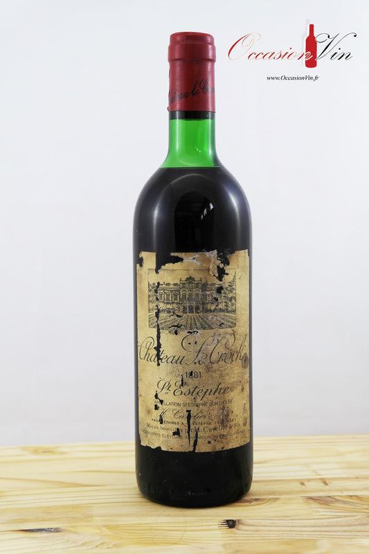 Château Le Crock ELA Vin 1981