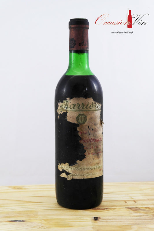 Château Fontblanche ETA Vin 1972