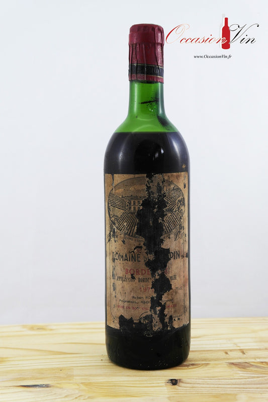 Domaine du Pin-Pin ETA Vin 1972
