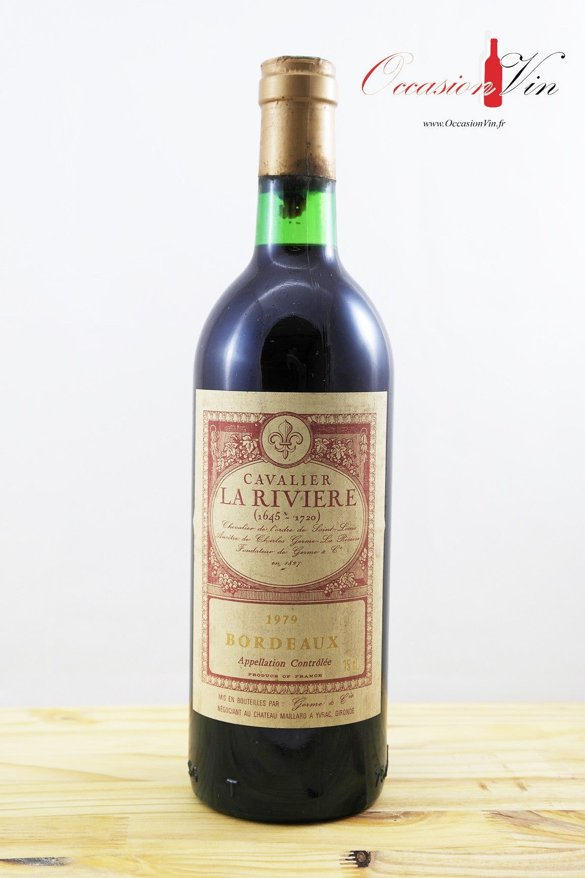 Cavalier La Riviere Vin 1979