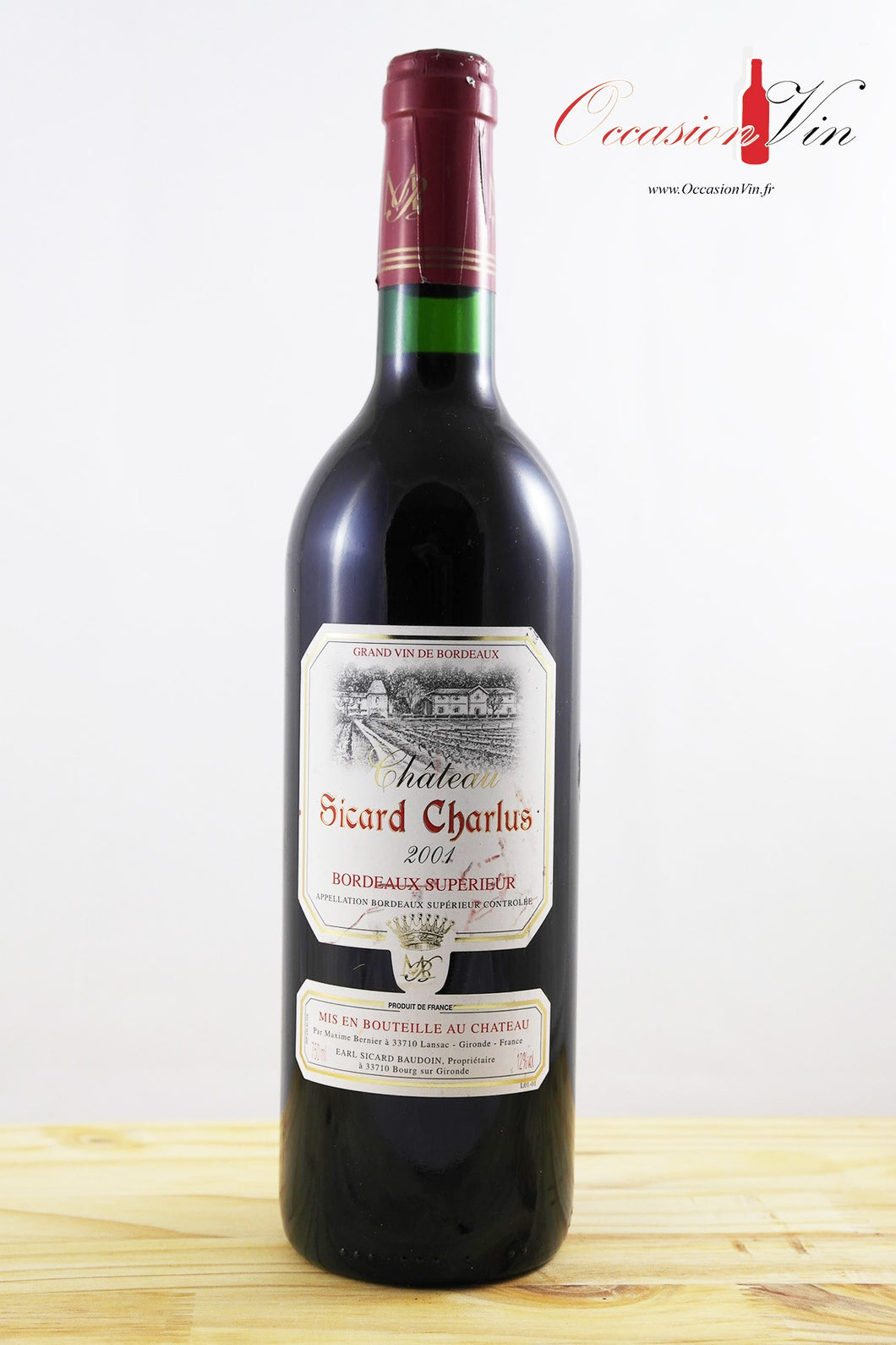 Château Sicard Charlus Vin 2001